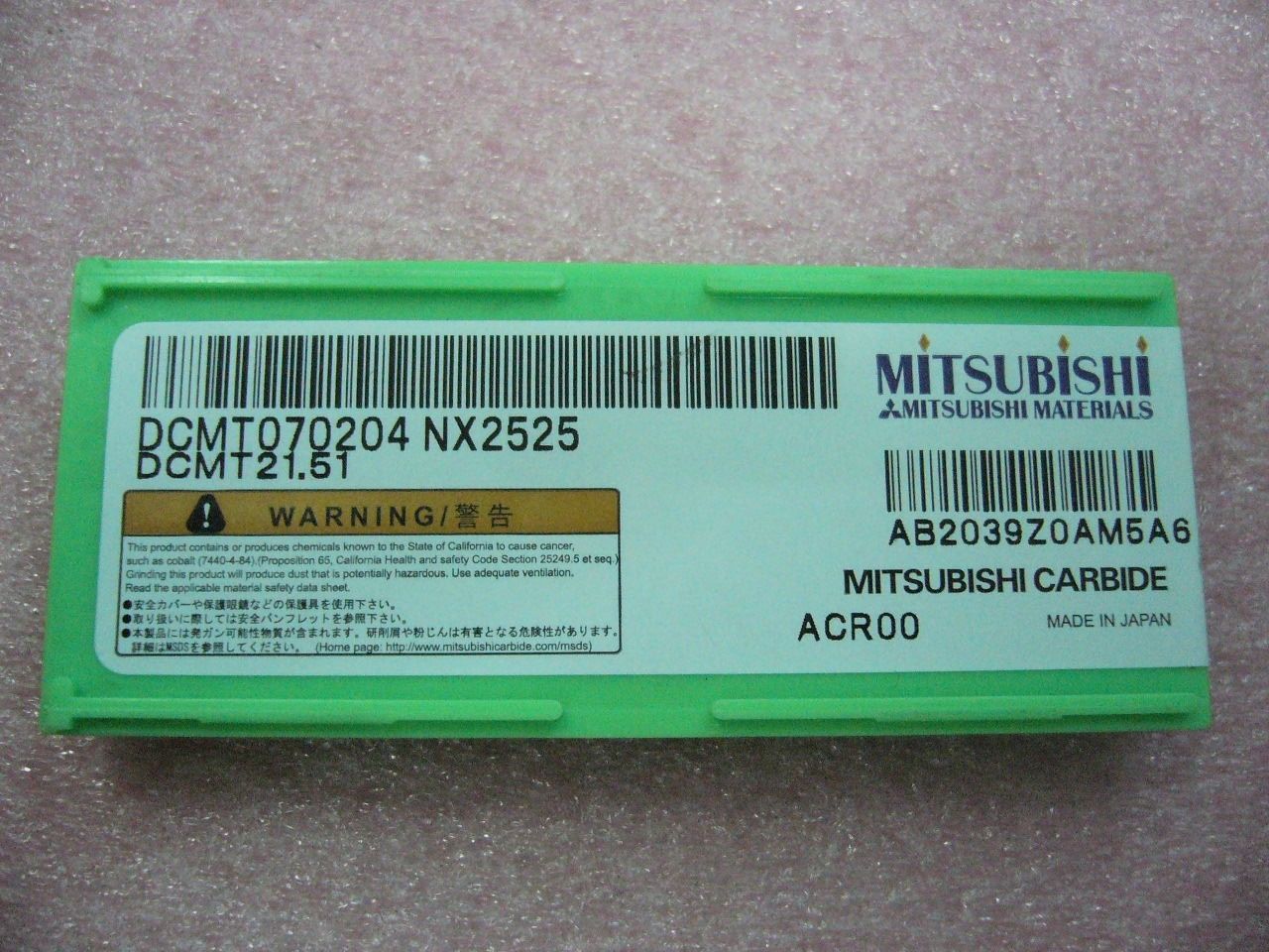 QTY 10x Mitsubishi DCMT21.51 DCMT070204 NX2525 NEW