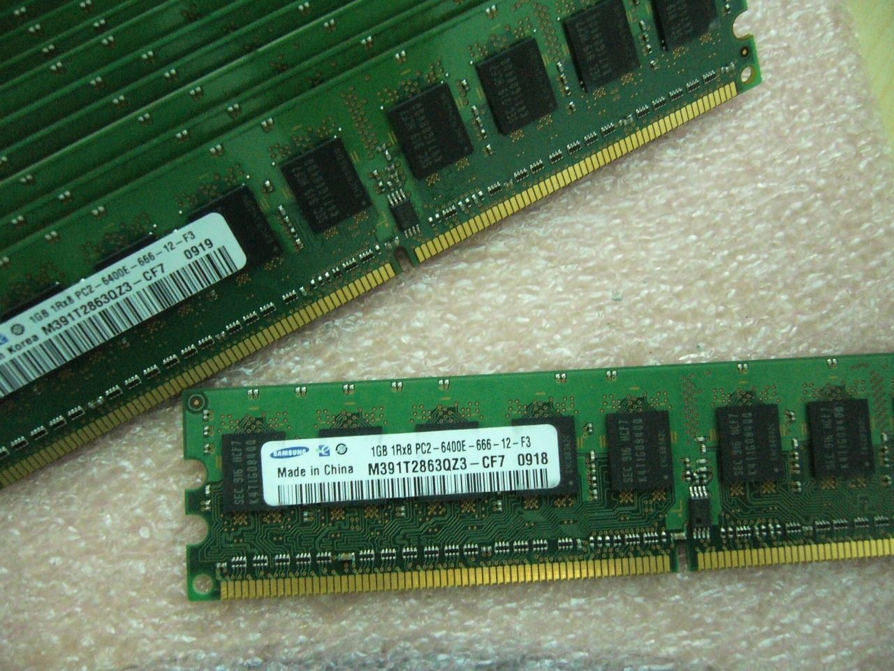 QTY 1x 1GB DDR2 PC2-6400E 1Rx8 800Mhz ECC workstation memory Samsung
