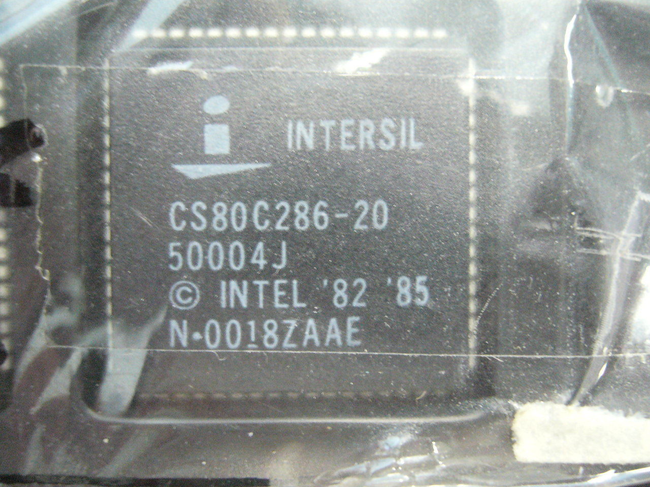 QTY 1x Vintage Intersil 80C286 CPU CS80C286-20 - Click Image to Close