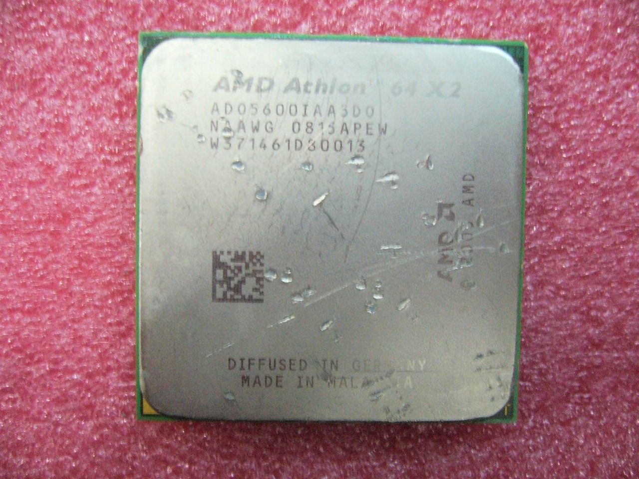 QTY 1x AMD Athlon 64 X2 5600+ 2.9 GHz Dual-Core (ADO5600IAA5DO) CPU Socket AM2