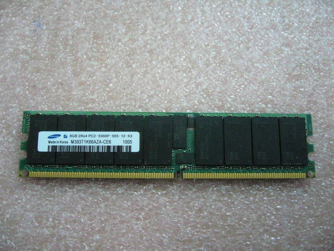 QTY 1x 8GB DDR2 PC2-5300P 2Rx4 ECC Registered Server memory M393T1K66AZA-CE6