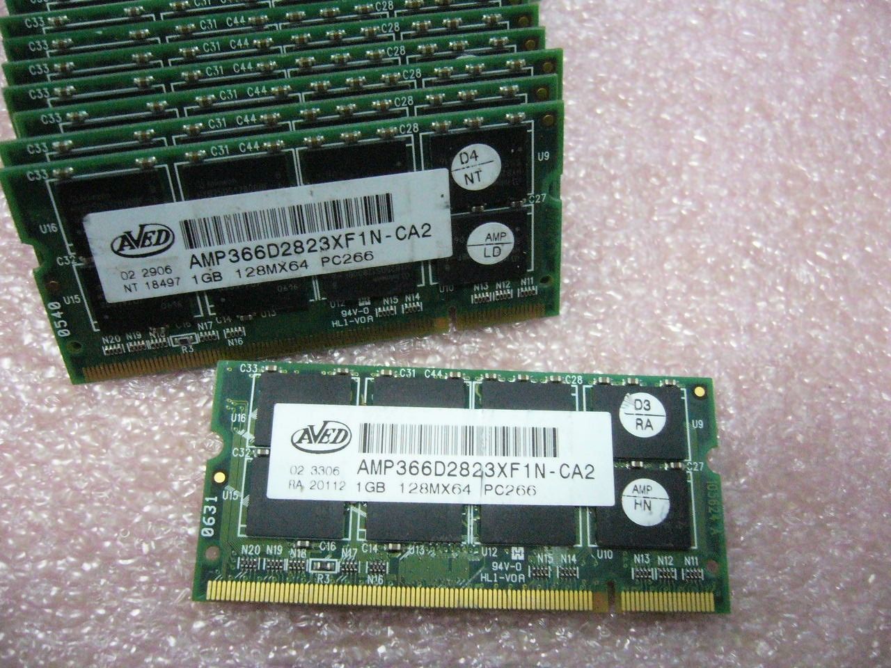QTY 1x 1GB AVED DDR 266Mhz PC2100S SO-DIMM memory stick for laptop - zum Schließen ins Bild klicken