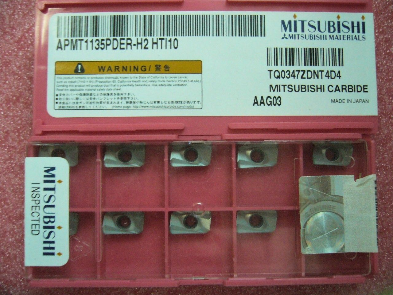 QTY 10x Mitsubishi APMT1135PDER-H2 HTi10 NEW