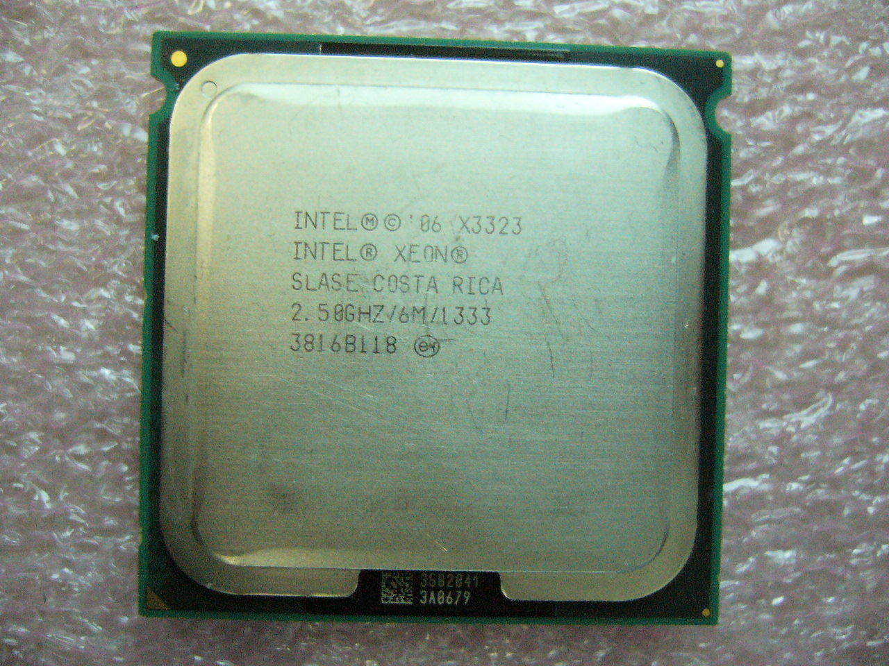 QTY 1x Intel Xeon CPU Quad Core X3323 2.50Ghz/6MB/1333Mhz LGA771 SLASE SLBC5