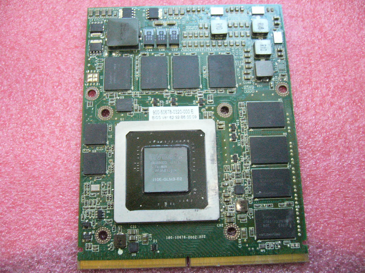 QTY 1x Nvidia Quadro FX3800M N10E-GLM3 1GB Mem MXM Video Card Sold For parts
