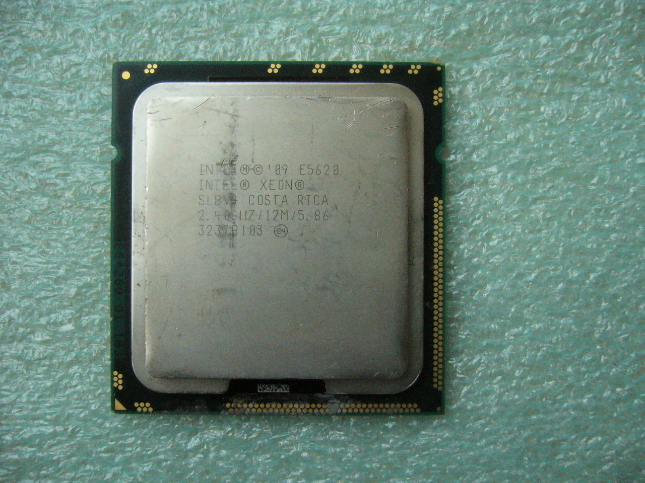 QTY 1x INTEL Quad-Cores CPU E5620 2.4GHZ/12MB 5.86GT/s QPI LGA1366 SLBV4 Damaged