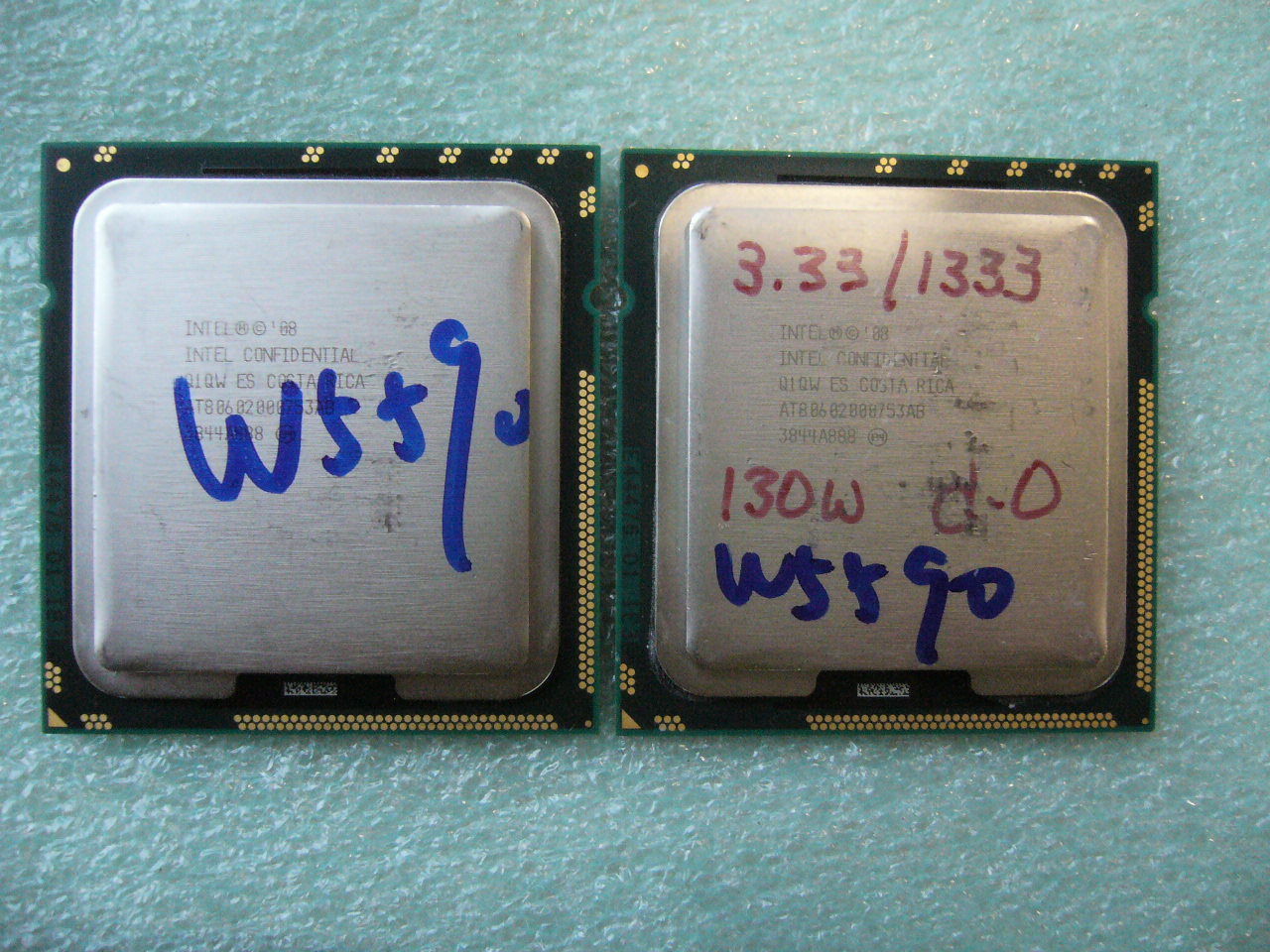 QTY 1x INTEL Quad-Cores Xeon ES CPU W5590 3.33GHZ/8MB LGA1366 - Click Image to Close