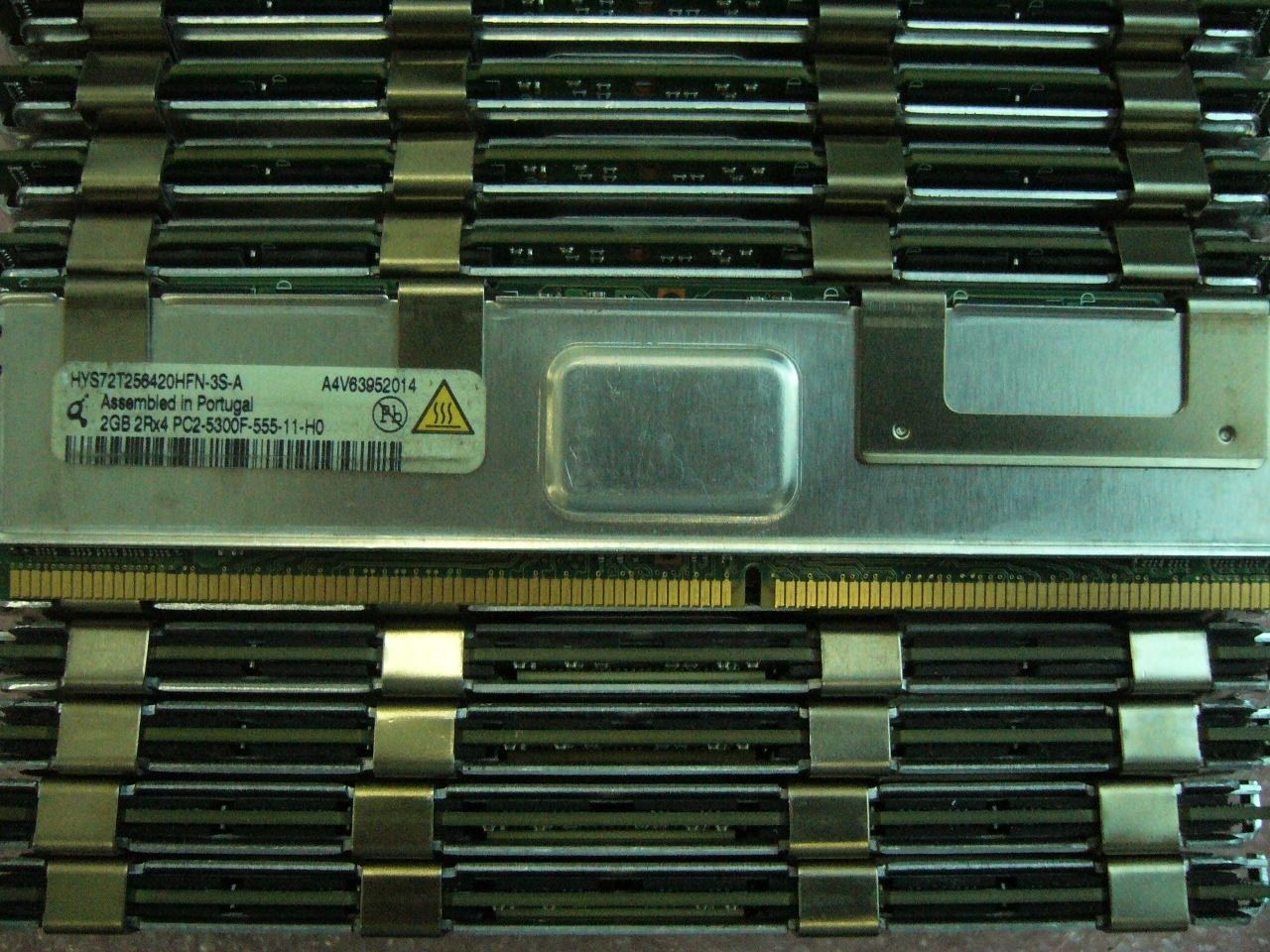 16GB lot QTY 8x 2GB DDR2 PC2-5300F ECC FBD Full Buffered Server memory