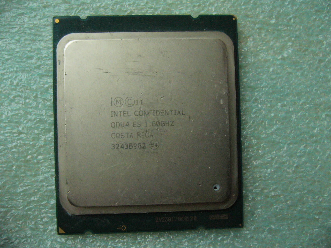 QTY 1x Intel CPU E5 V2 ES CPU Eight-Cores 1.6Ghz 20MB LGA2011 QDU4