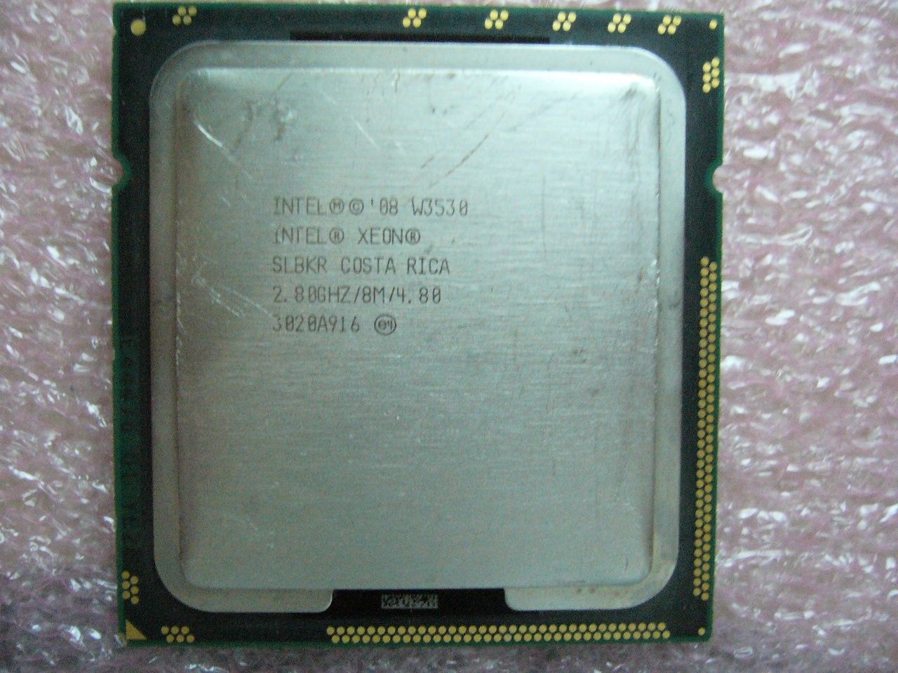 QTY 1x INTEL Quad-Cores CPU W3530 2.8GHZ/8MB 4.8GT/s QPI LGA1366 SLBKR - Click Image to Close