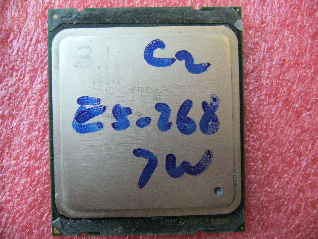 QTY 1x Intel ES/QS CPU E5-2687W 8-Cores 3.1Ghz 20MB LGA2011 C2