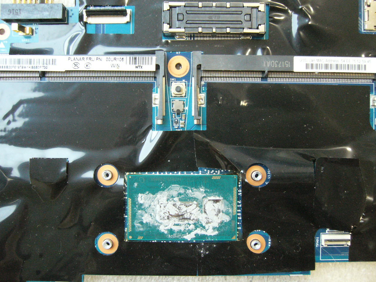 QTY 1x Lenovo Thinkpad T550 laptop motherboard intel i7-5600U 00UR106 - Click Image to Close