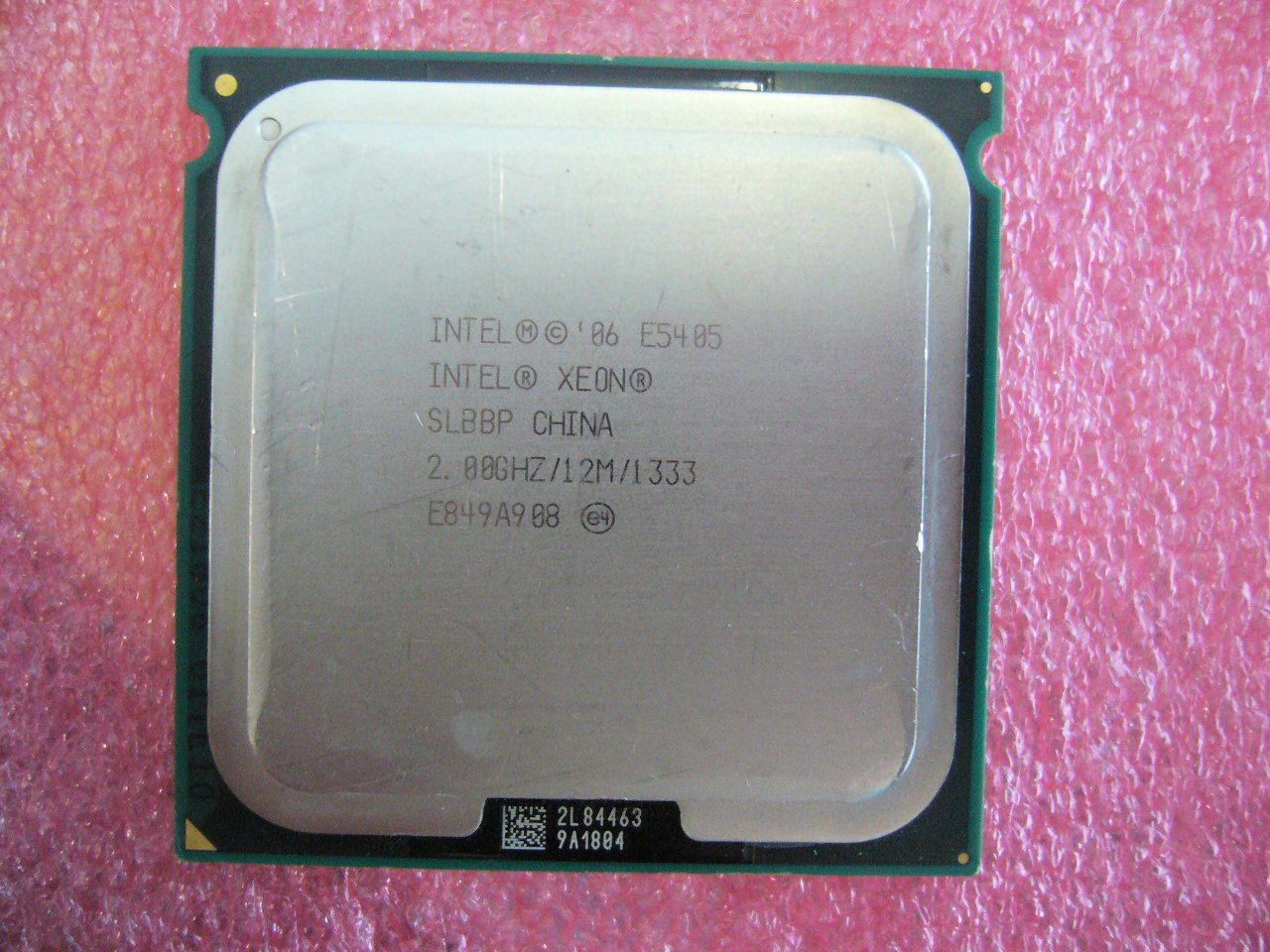 QTY 1x Intel Xeon CPU Quad Core E5405 2.00Ghz/12MB/1333Mhz LGA771 SLBBP - Click Image to Close