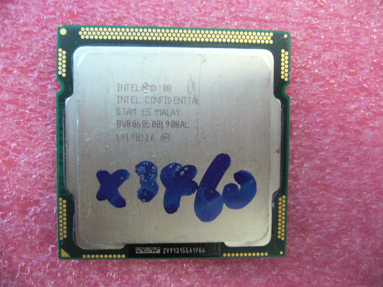 QTY 1x INTEL Xeon ES CPU X3460 2.80GHZ/8MB LGA1156 Q3AM BV80605001908AL - Click Image to Close