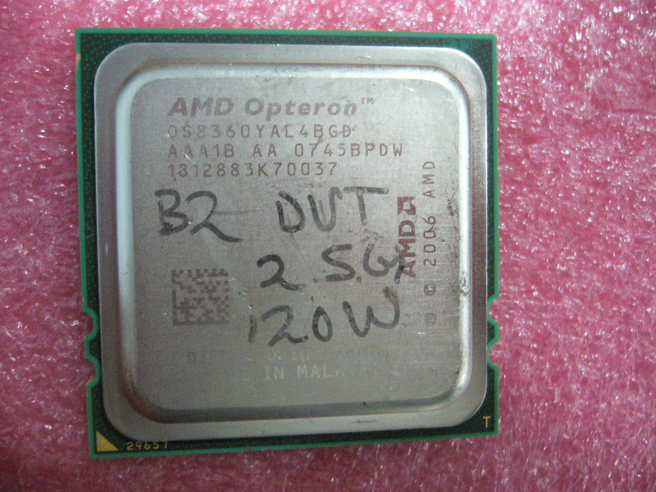 QTY 1x AMD Opteron 8360 SE 2.5 GHz Quad-Core (OS8360YAL4BGD) CPU Socket F 1207 - Click Image to Close