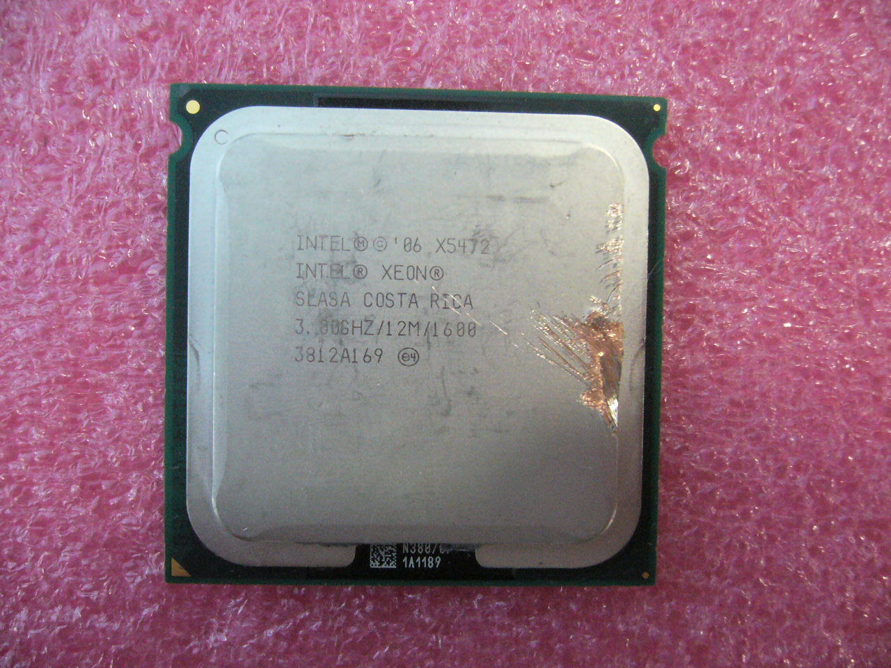 QTY 1x Intel Xeon CPU Quad Core X5472 3.0Ghz/12MB/1600Mhz LGA771 SLASA