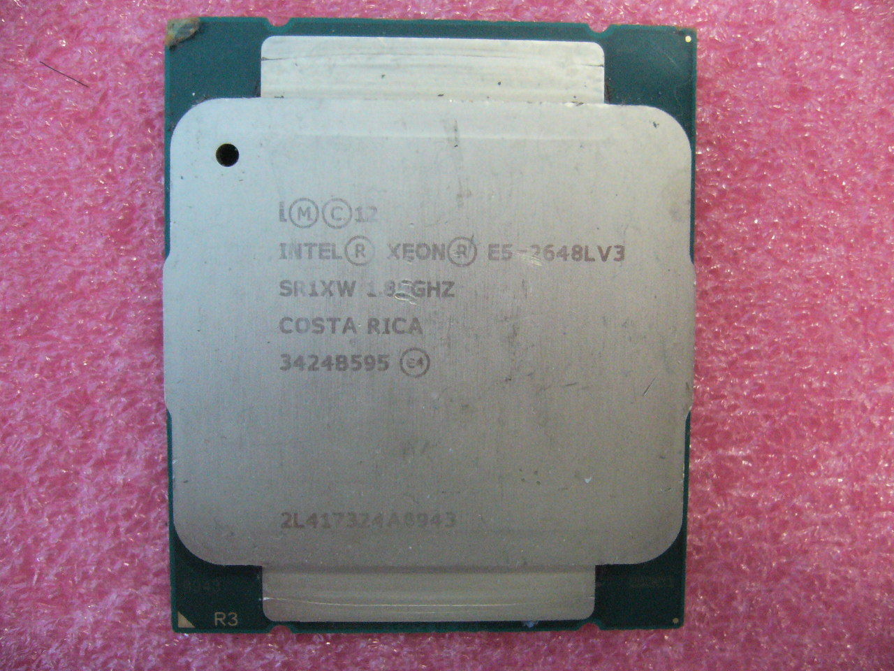QTY 1x Intel Xeon CPU E5-2648LV3 12-Cores 1.8Ghz LGA2011 TDP 70W SR1XW