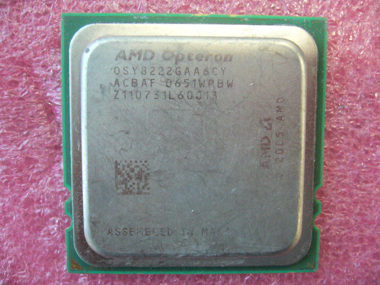 QTY 1x AMD OSY8222GAA6CY Opteron 8222 3.0 GHz Dual Core CPU Socket F 1207