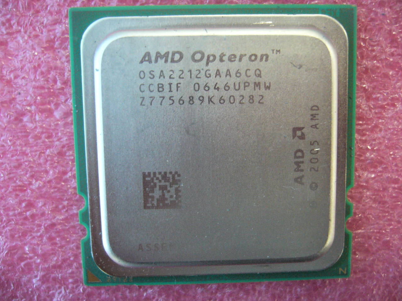 QTY 1x AMD OSA2212GAA6CQ Opteron 2212 2.0 GHz Dual Core CPU Socket F 1207