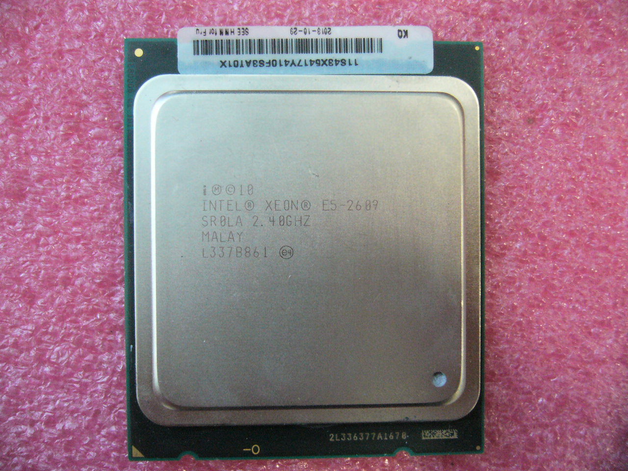 QTY 1x Intel CPU E5-2609 CPU 4-Cores 2.4Ghz LGA2011 SR0LA - Click Image to Close