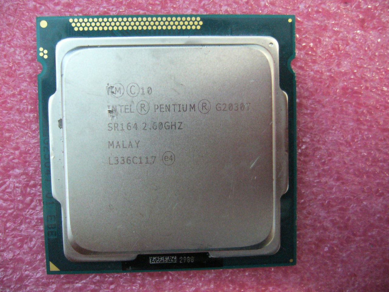 QTY 1x INTEL Pentium CPU G2030T 2.6GHZ/3MB LGA1155 SR164 TDP 35W