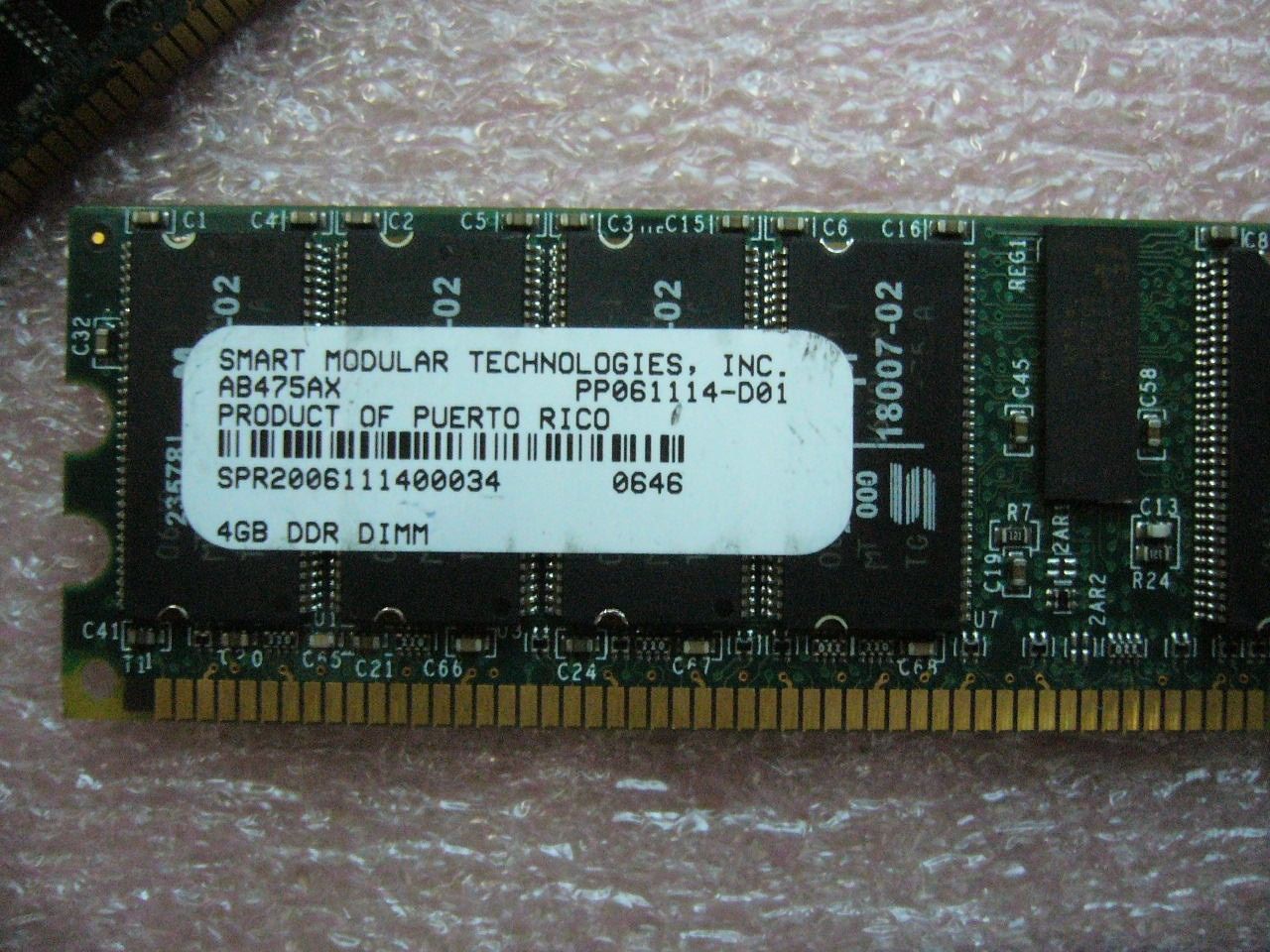 4GB DDR 266 PC-2100R ECC Registered Server memory Genuine HP PN AB475AX - Click Image to Close