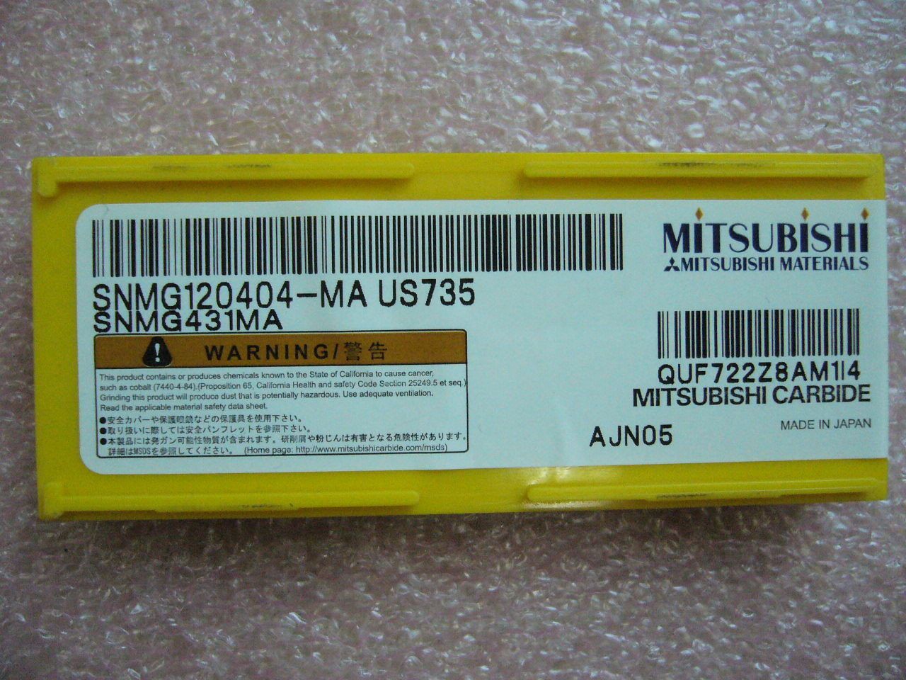 QTY 10x Mitsubishi SNMG431MA SNMG120404-MA US735 NEW