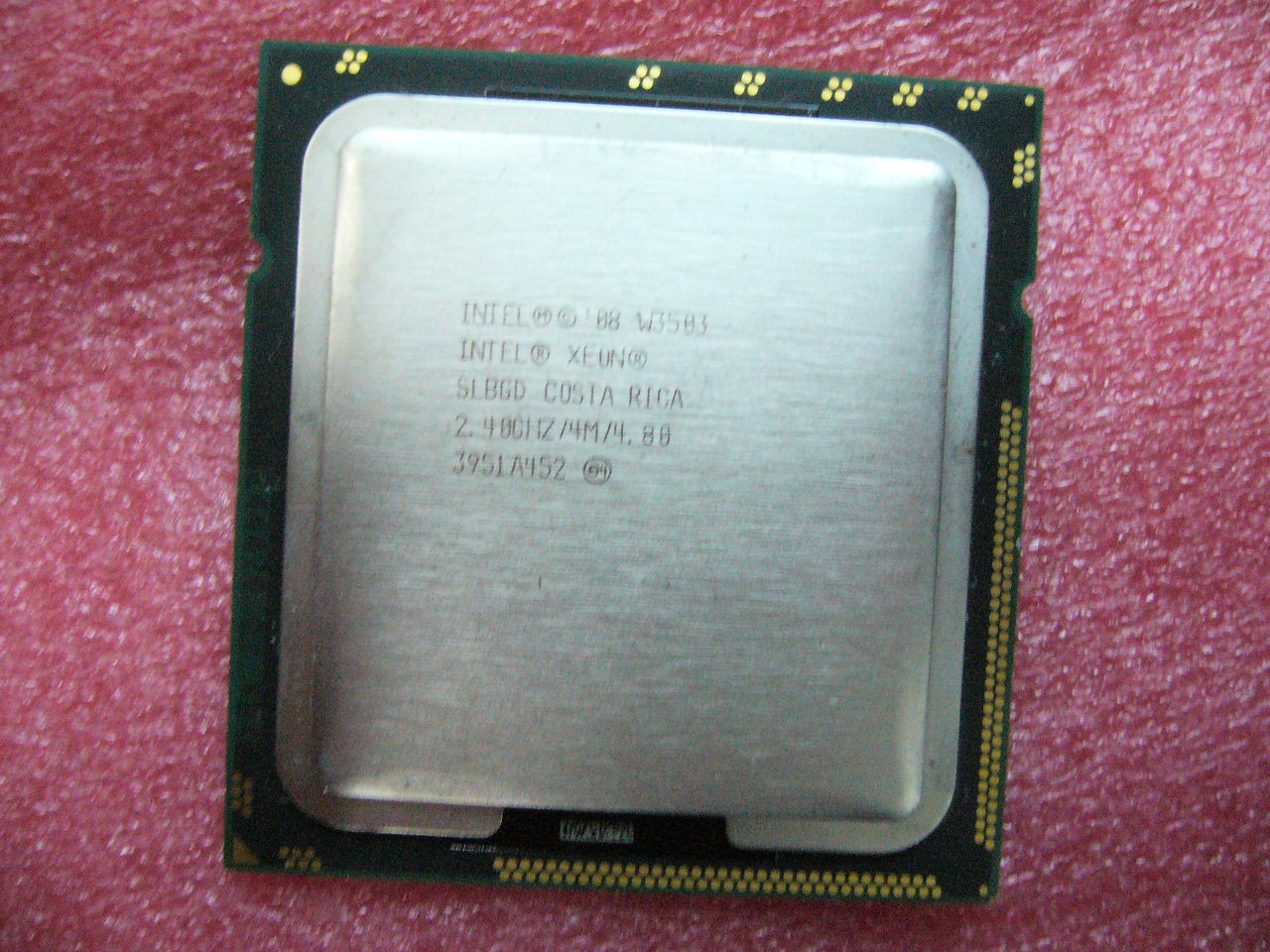 INTEL Dual-Cores CPU W3503 2.40GHZ/4MB Cache 4.8GT/s QPI LGA1366 SLBGD