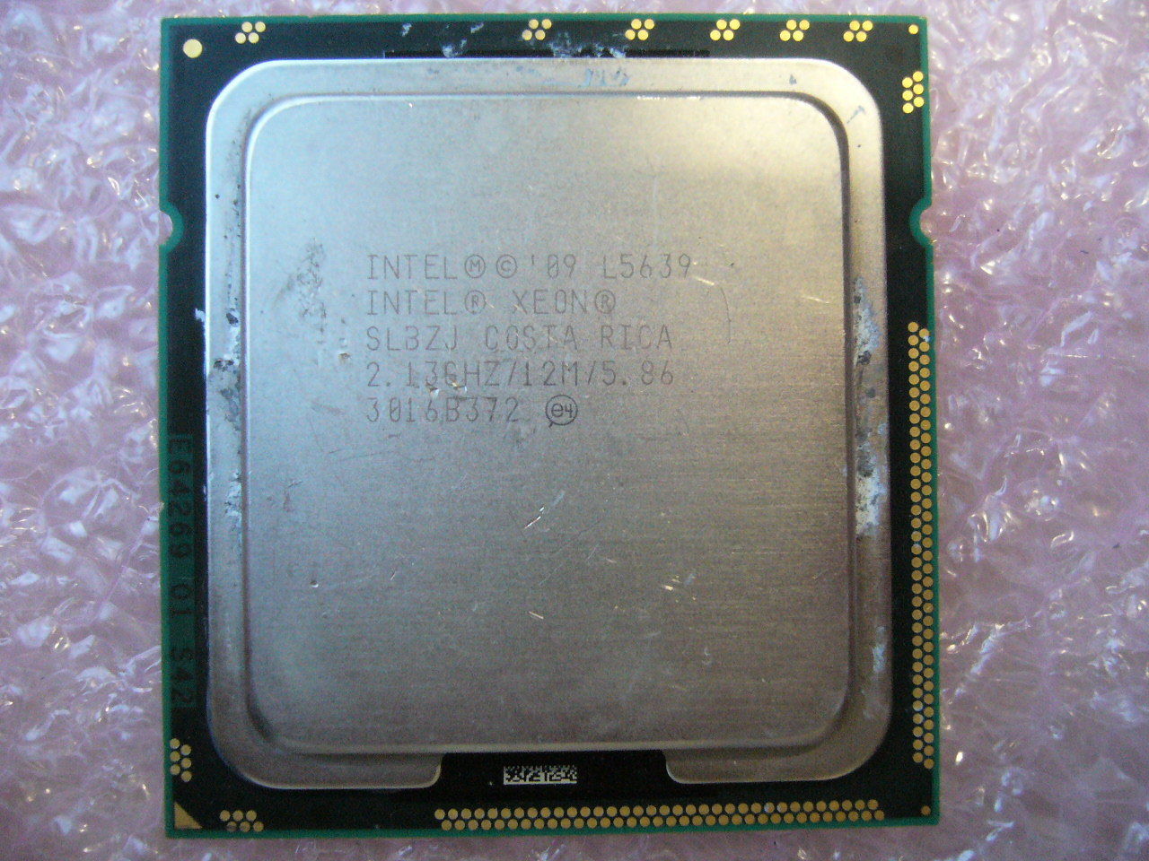 QTY 1x INTEL Six-Cores CPU L5639 2.13GHZ/12MB 5.86GT/s QPI LGA1366 SLBZJ 60W