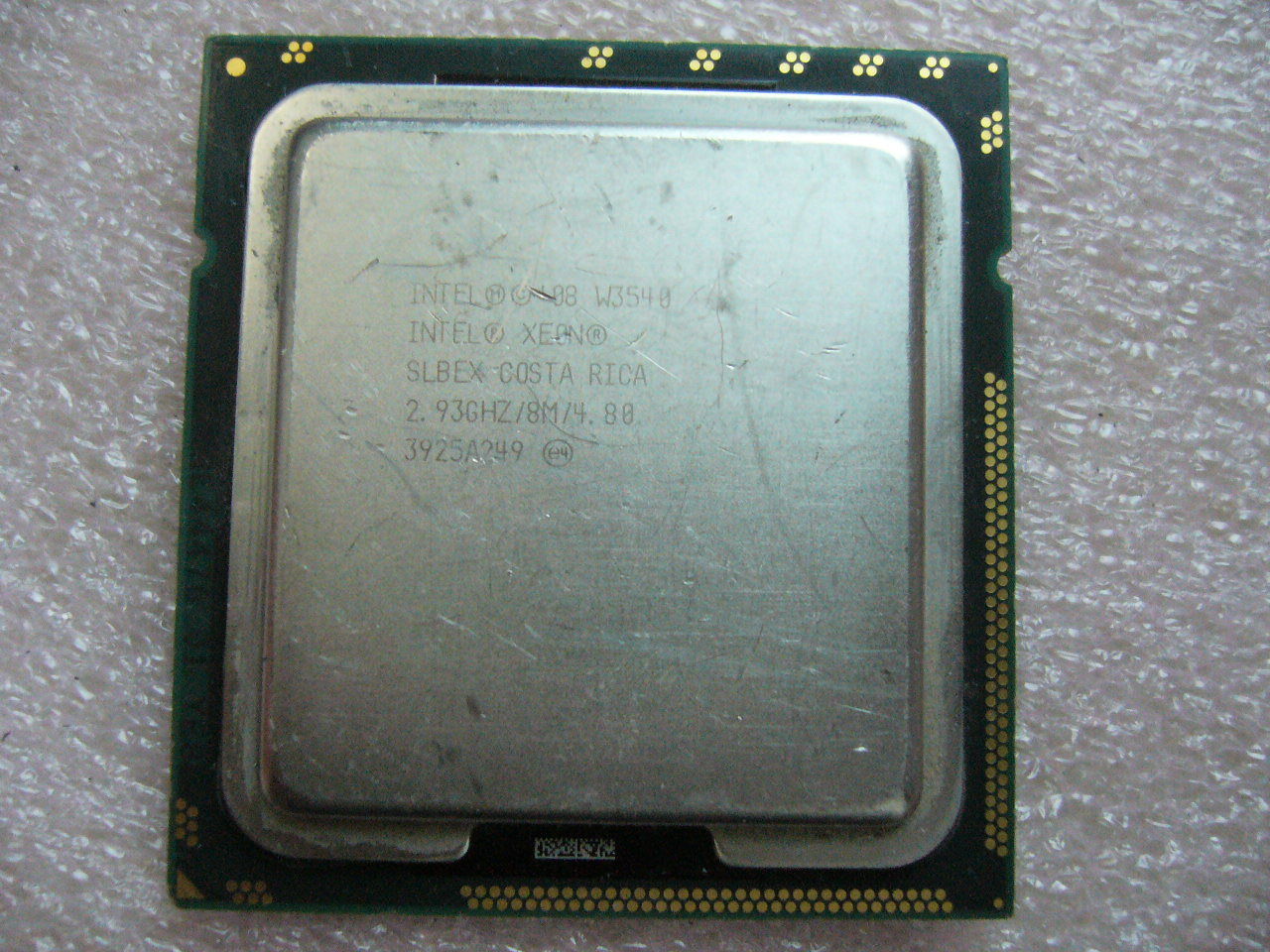 QTY 1x INTEL Quad-Cores CPU W3540 2.93GHZ/8MB 4.8GT/s QPI LGA1366 SLBEX