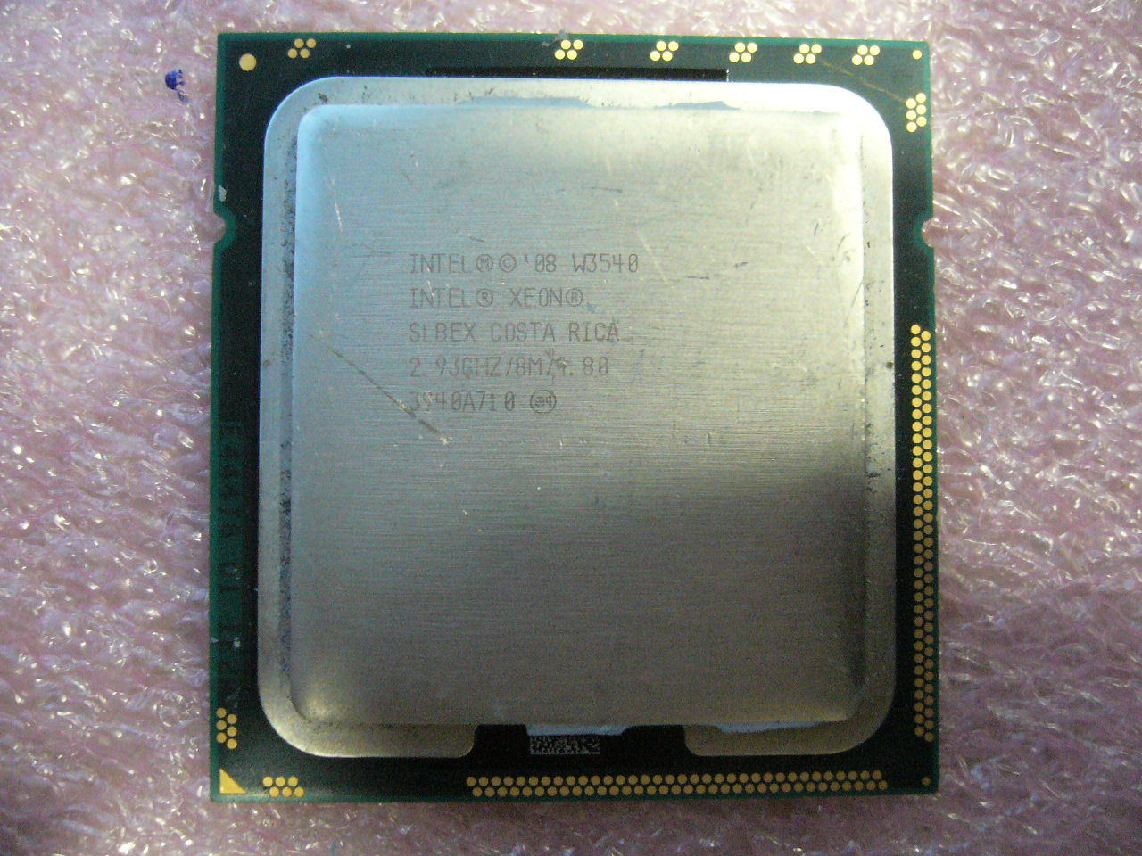 QTY 1x INTEL Quad-Cores CPU W3540 2.93GHZ/8MB 4.8GT/s QPI LGA1366 SLBEX - Click Image to Close
