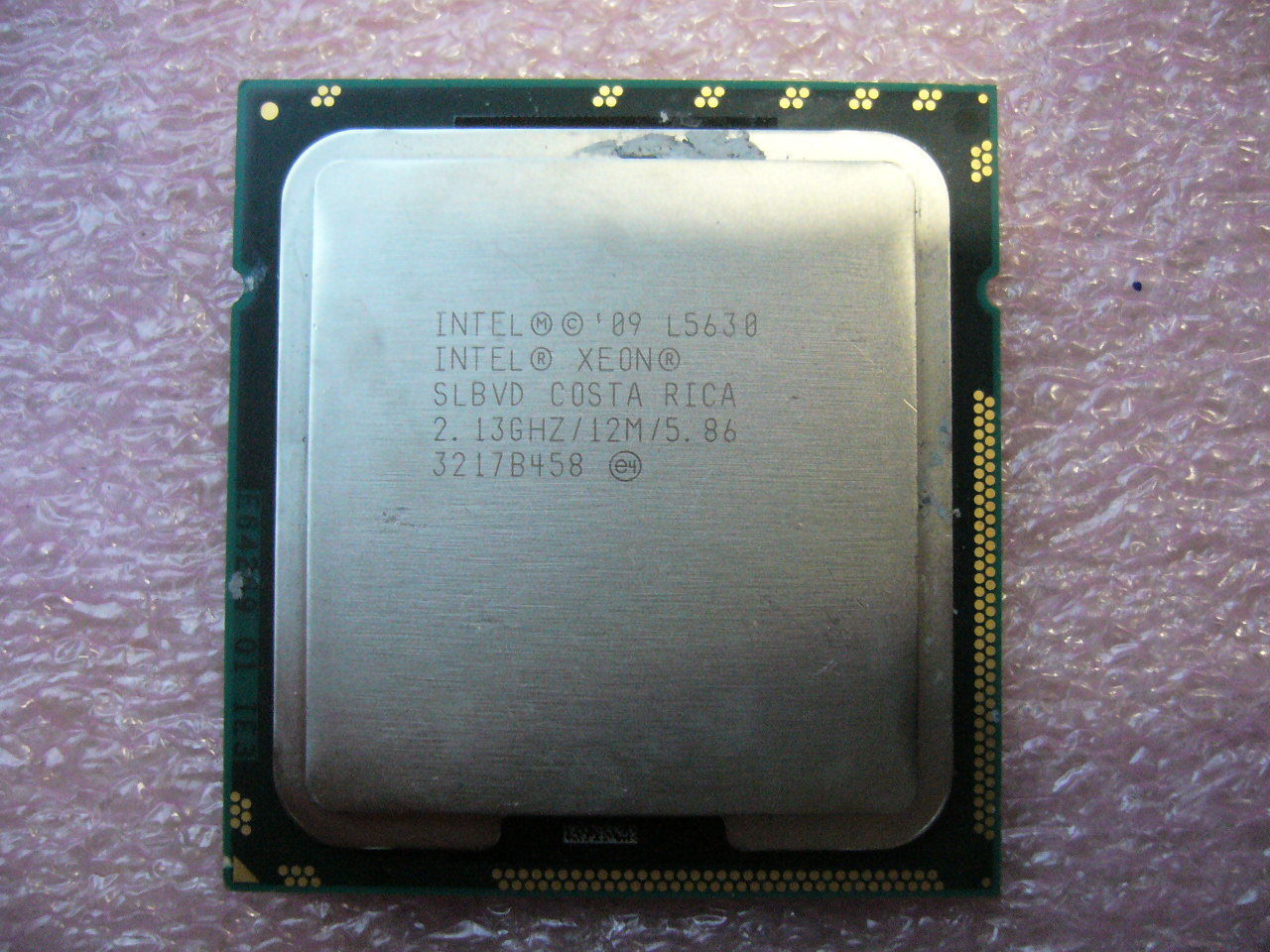 QTY 1x INTEL Quad-Cores CPU L5630 2.13GHZ/12MB 5.86GT/s TDP 40W LGA1366 SLBVD - Click Image to Close