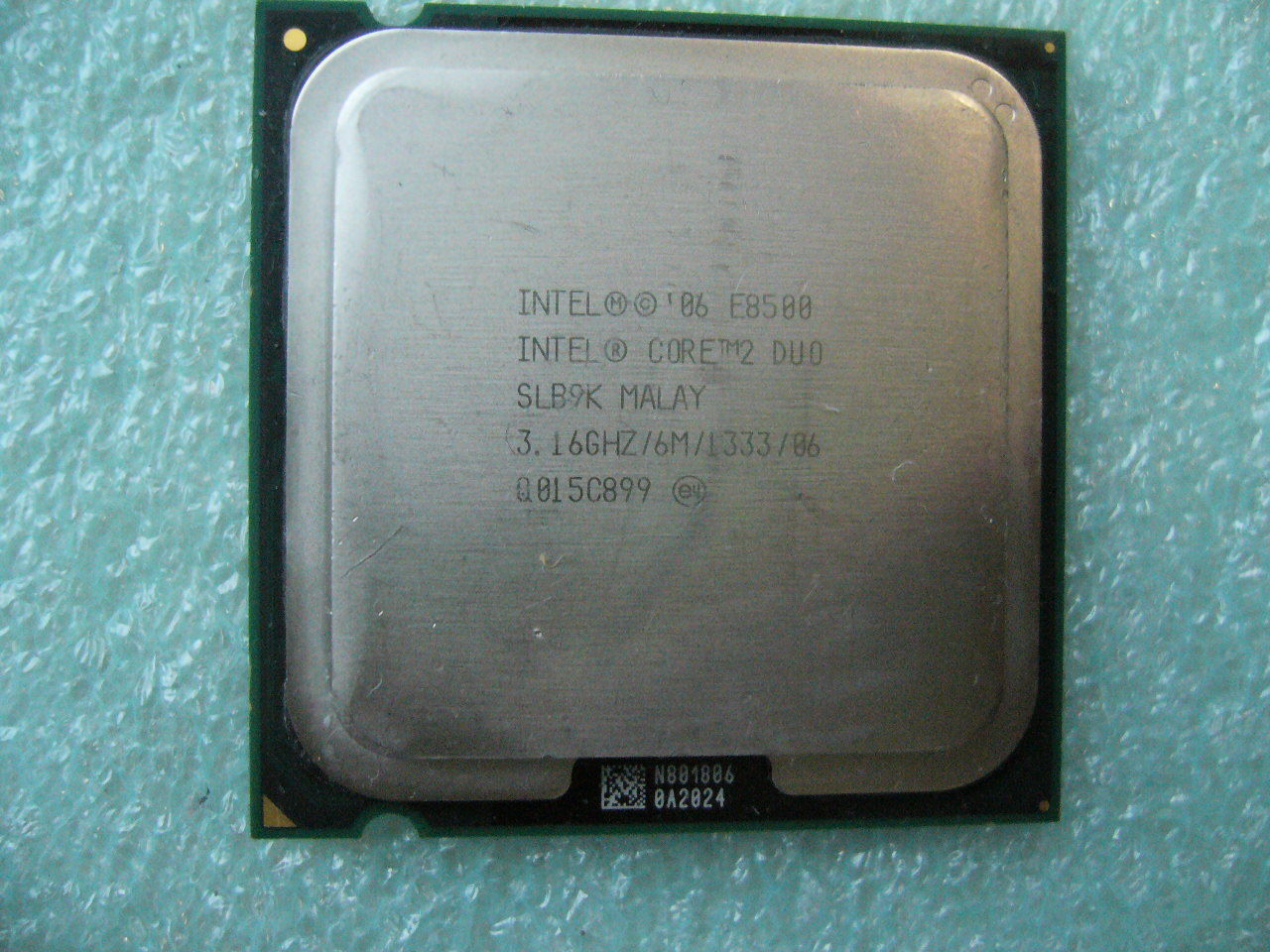 QTY 1x INTEL Core 2 Duo E8500 CPU 3.16GHz 6MB/1333Mhz LGA775 SLB9K SLAPK - Click Image to Close