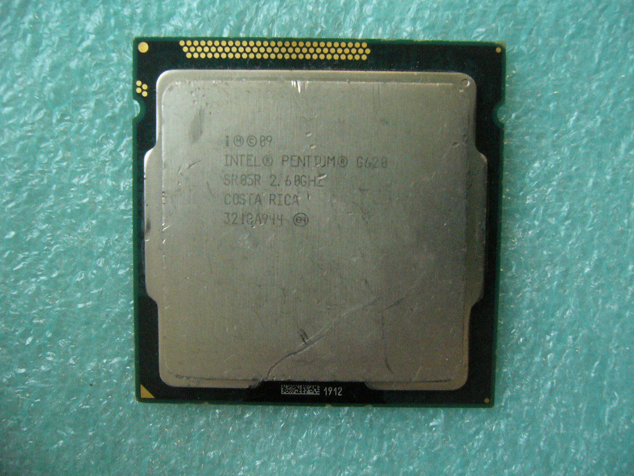 QTY 1x INTEL Pentium CPU G620 2.6GHZ/3MB LGA1155 SR05R
