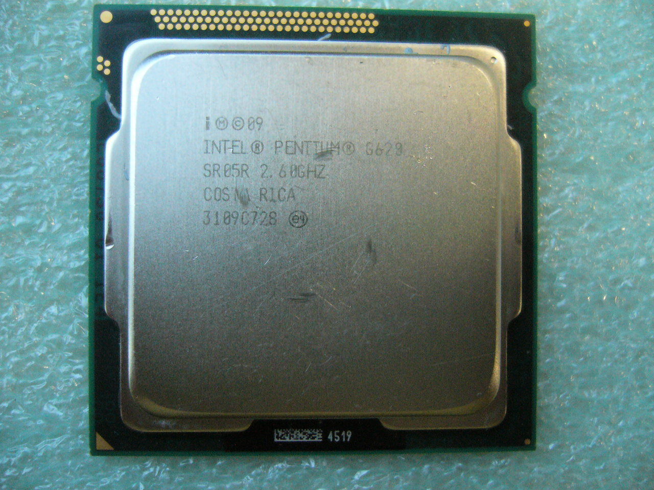 QTY 1x INTEL Pentium CPU G620 2.6GHZ/3MB LGA1155 SR05R - Click Image to Close