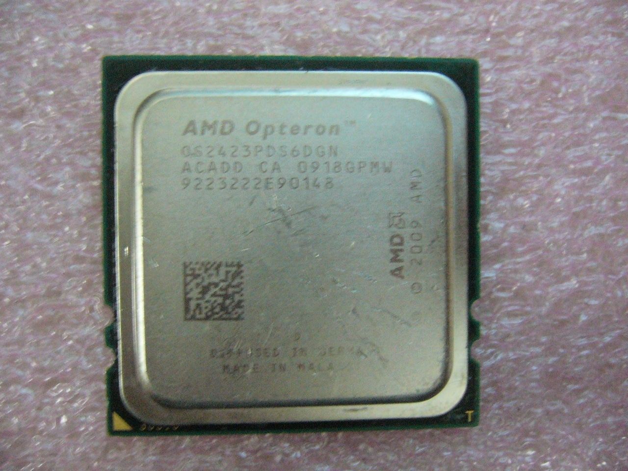QTY 1x AMD Opteron 2423 HE 2 GHz Six Core (OS2423PDS6DGN) CPU Socket F 1207