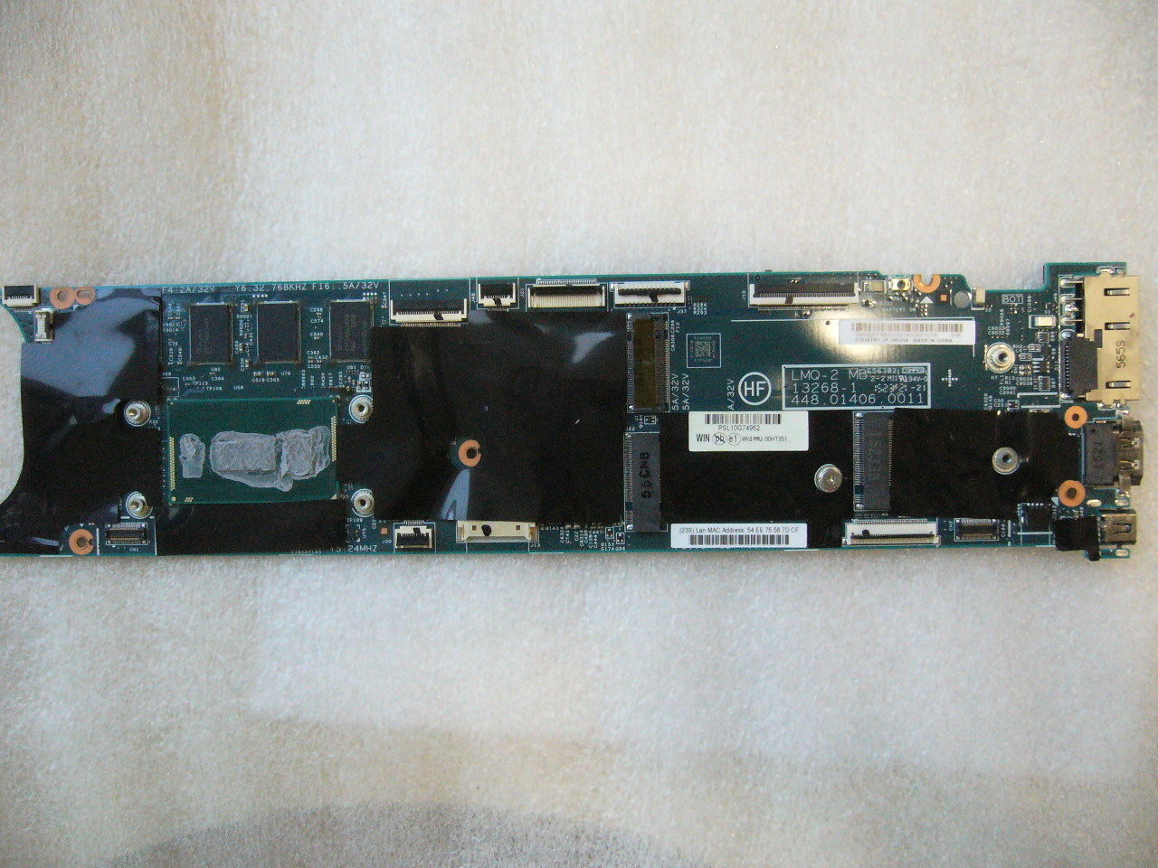 QTY 1x Lenovo Thinkpad X1C Gen3 laptop motherboard intel i5-5200U 4GB Memory