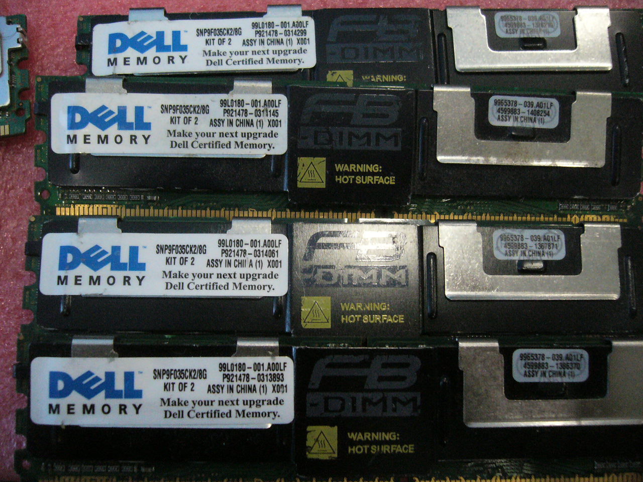 QTY 1x 4GB DDR2 PC2-5300F ECC FBD Server memory Dell SNP9F035C/4G SNP9F035CK2/8G - zum Schließen ins Bild klicken