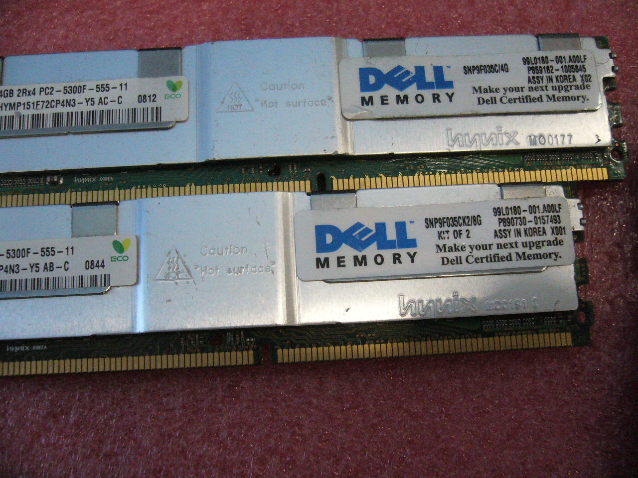 QTY 1x 4GB DDR2 PC2-5300F ECC FBD Server memory Dell SNP9F035C/4G SNP9F035CK2/8G - zum Schließen ins Bild klicken