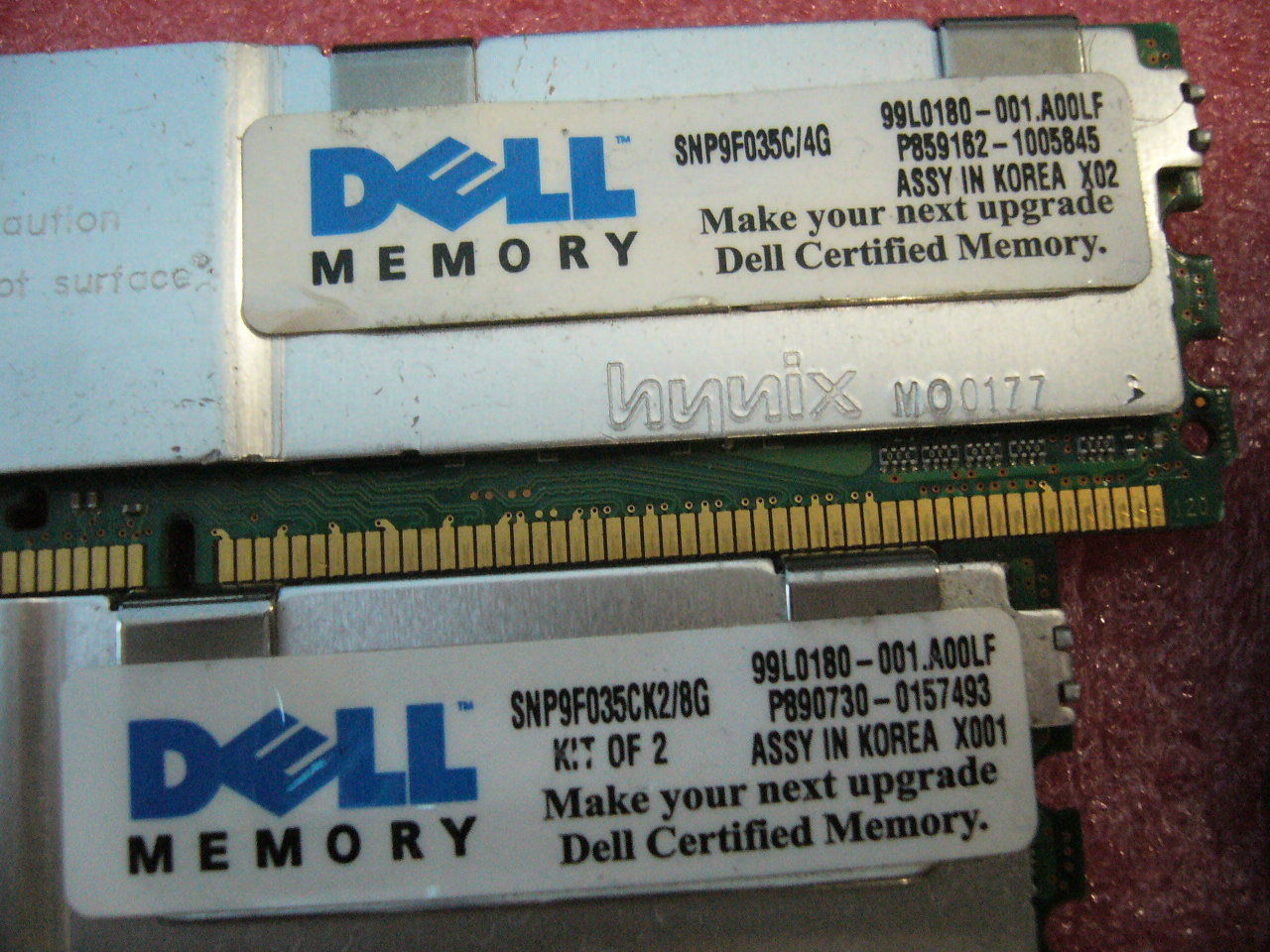 QTY 1x 4GB DDR2 PC2-5300F ECC FBD Server memory Dell SNP9F035C/4G SNP9F035CK2/8G - Click Image to Close