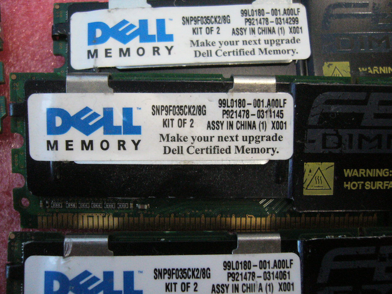 QTY 1x 4GB DDR2 PC2-5300F ECC FBD Server memory Dell SNP9F035C/4G SNP9F035CK2/8G - Click Image to Close