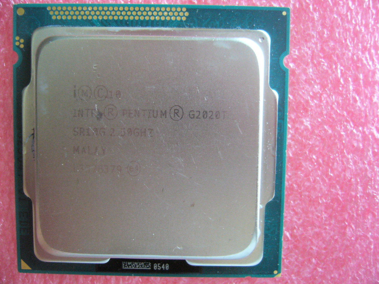 QTY 1x INTEL Pentium CPU G2020T 2.5GHZ/3MB LGA1155 SR10G TDP 35W