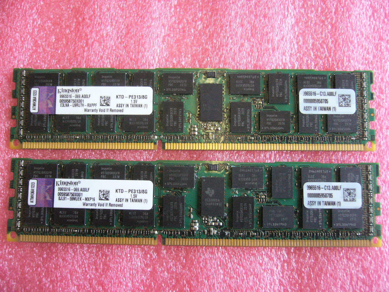QTY 1x 8GB DDR3 ECC Registered Server memory Kingston KTD-PE313/8G - Click Image to Close