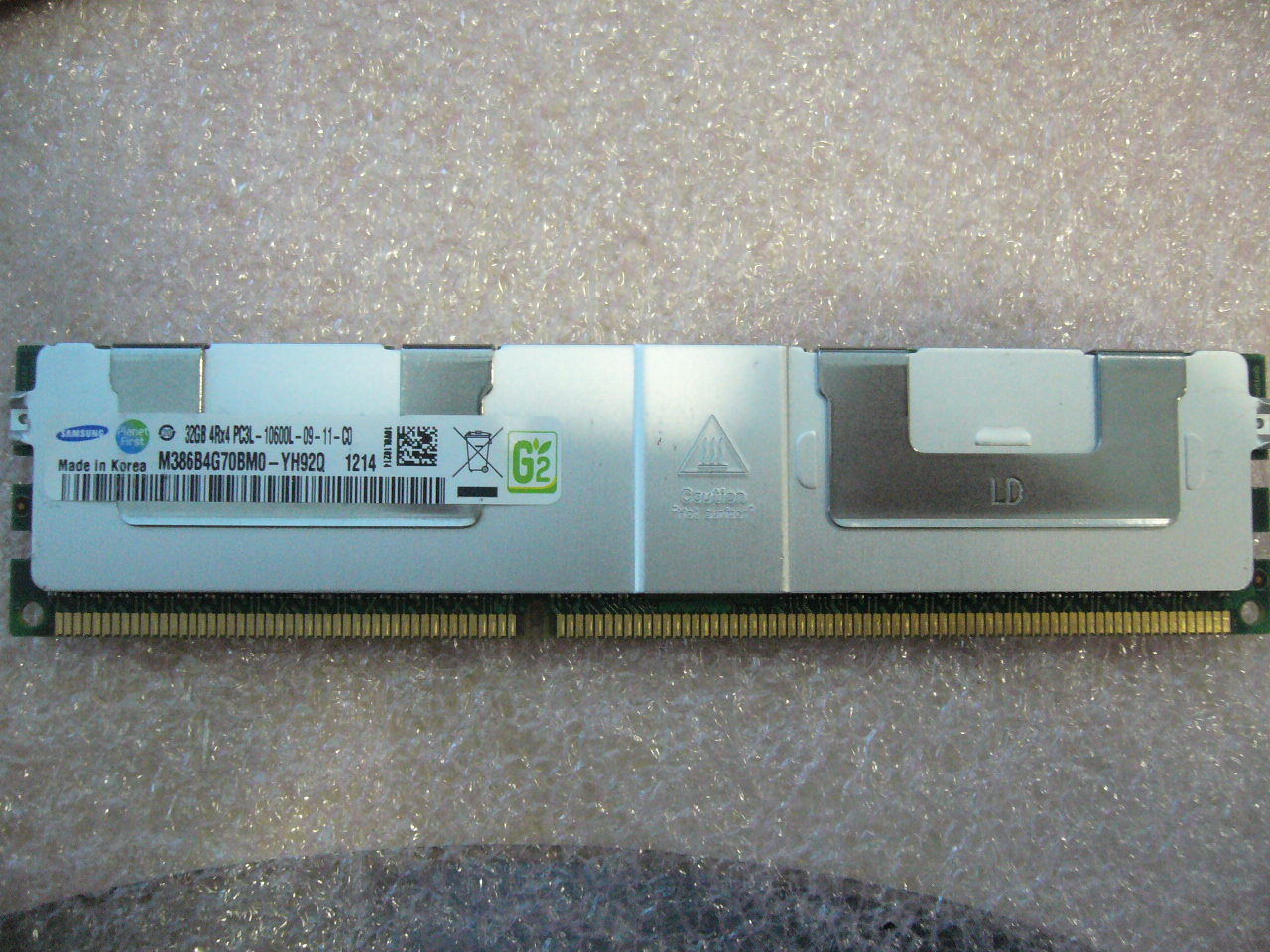 QTY 1x 32GB DDR3 4Rx4 PC3L-10600L ECC Registered memory Samsung M386B4G70BM0-YH9