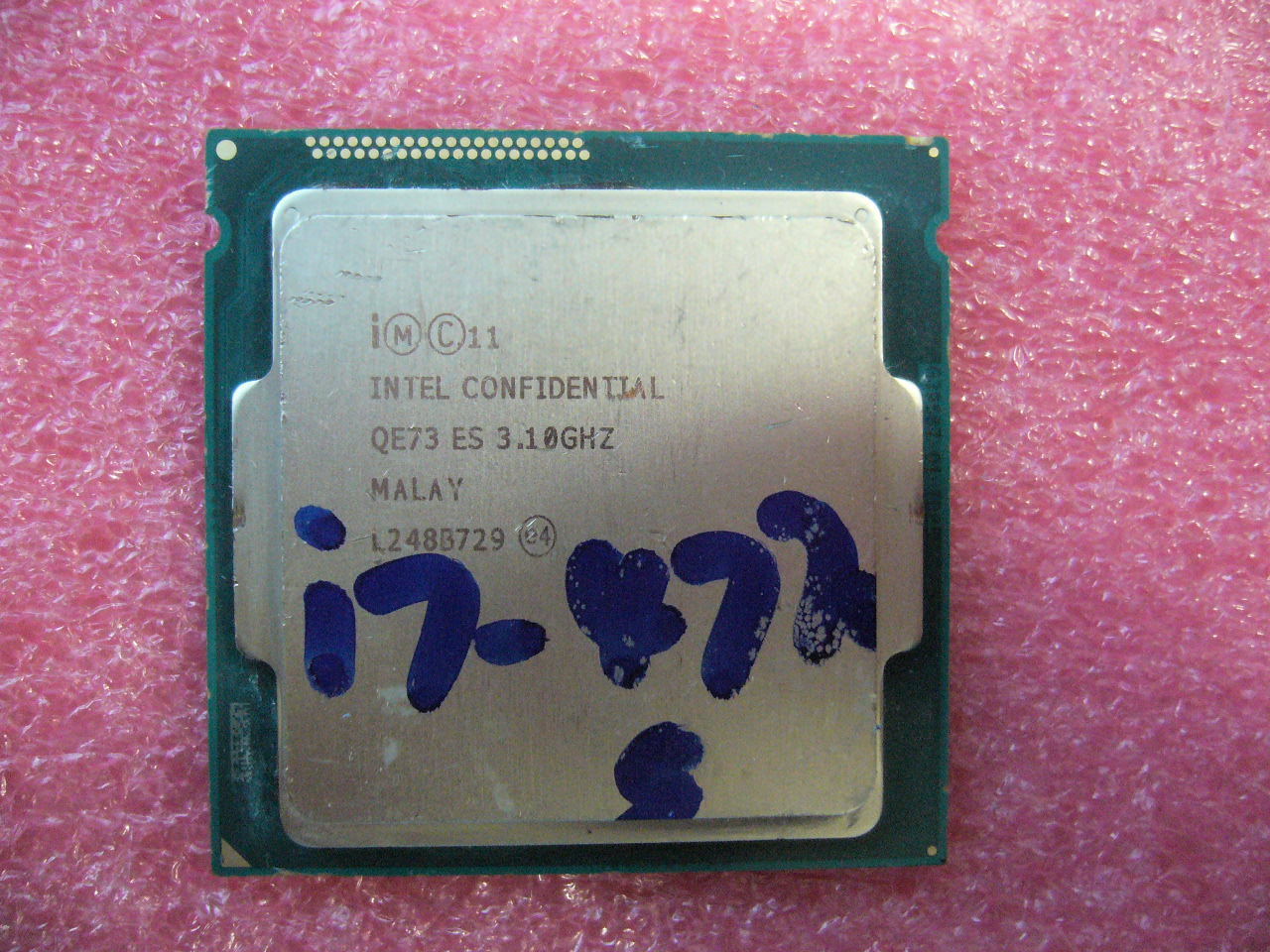 QTY 1x Intel Confidential CPU i7-4770s Quad-Cores 3.1Ghz LGA1150 ES QE73 65W