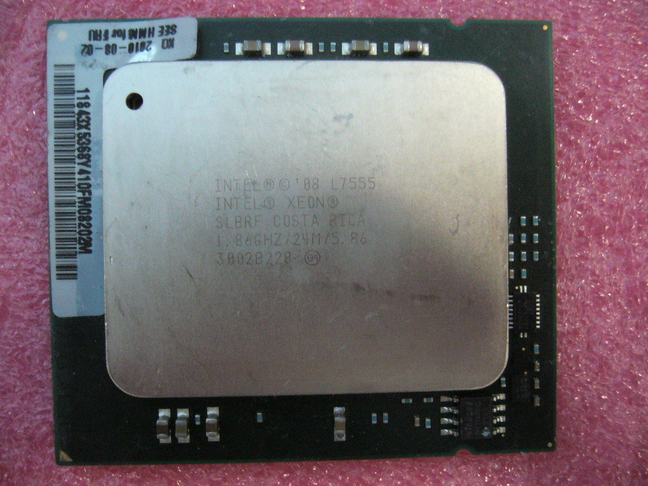 QTY 1x INTEL Eight-Cores CPU L7555 1.86GHZ/24MB 5.86GT/s LGA1567 SLBRF TDP 95W - Click Image to Close