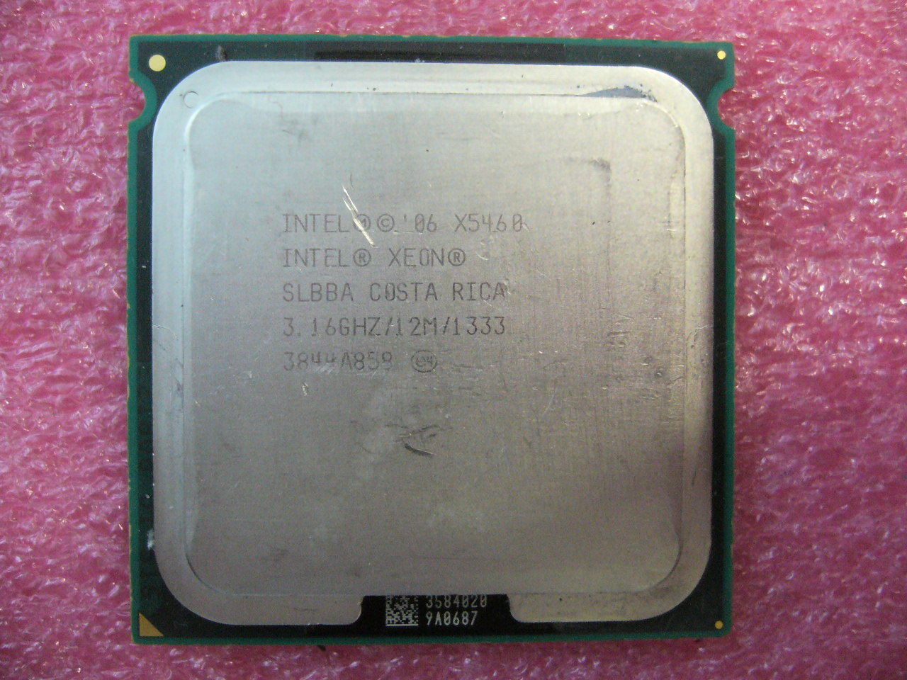 QTY 1x Intel Xeon CPU Quad Core X5460 3.16Ghz/12MB/1333Mhz LGA771 SLBBA - Click Image to Close