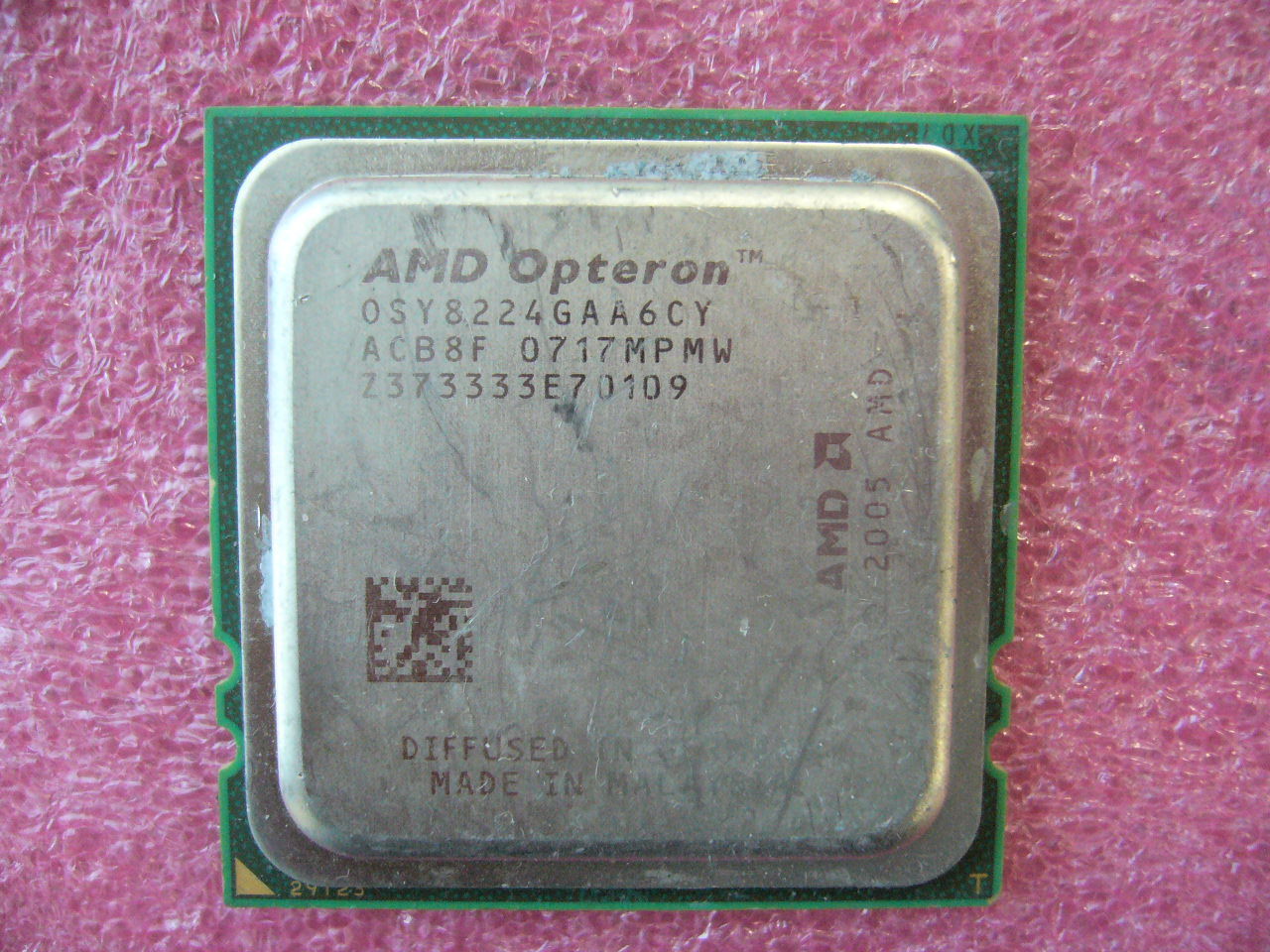 QTY 1x AMD OSY8224GAA6CY Opteron 8224 3.2 GHz Dual Core CPU Socket F 1207