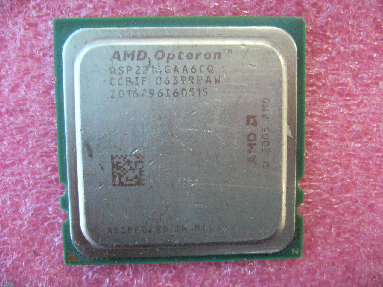 QTY 1x AMD OSP2214GAA6CQ Opteron 2214 HE 2.2 GHz Dual Core CPU Socket F 1207
