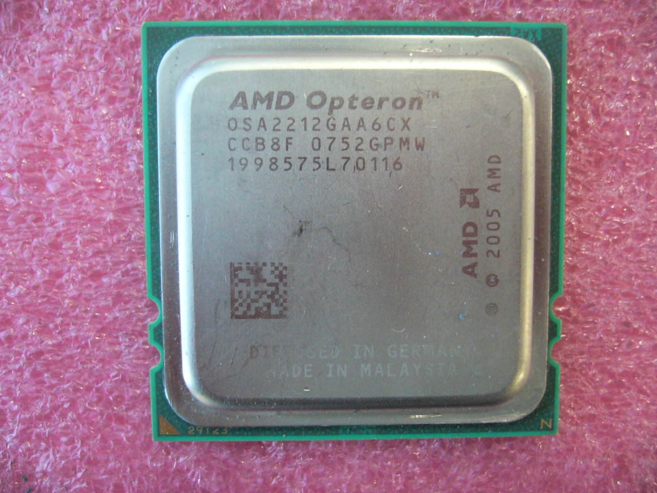 QTY 1x AMD OSA2212GAA6CX Opteron 2212 2.0 GHz Dual Core CPU Socket F 1207